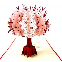 Handmade 3D Pop Up Card Cherry Blossom Birthday Mother's Day Wedding Anniversary Valentine's Day new home retirement thank you 